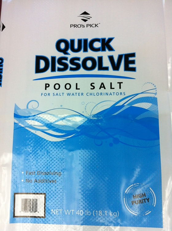 quick desolve pool salt
