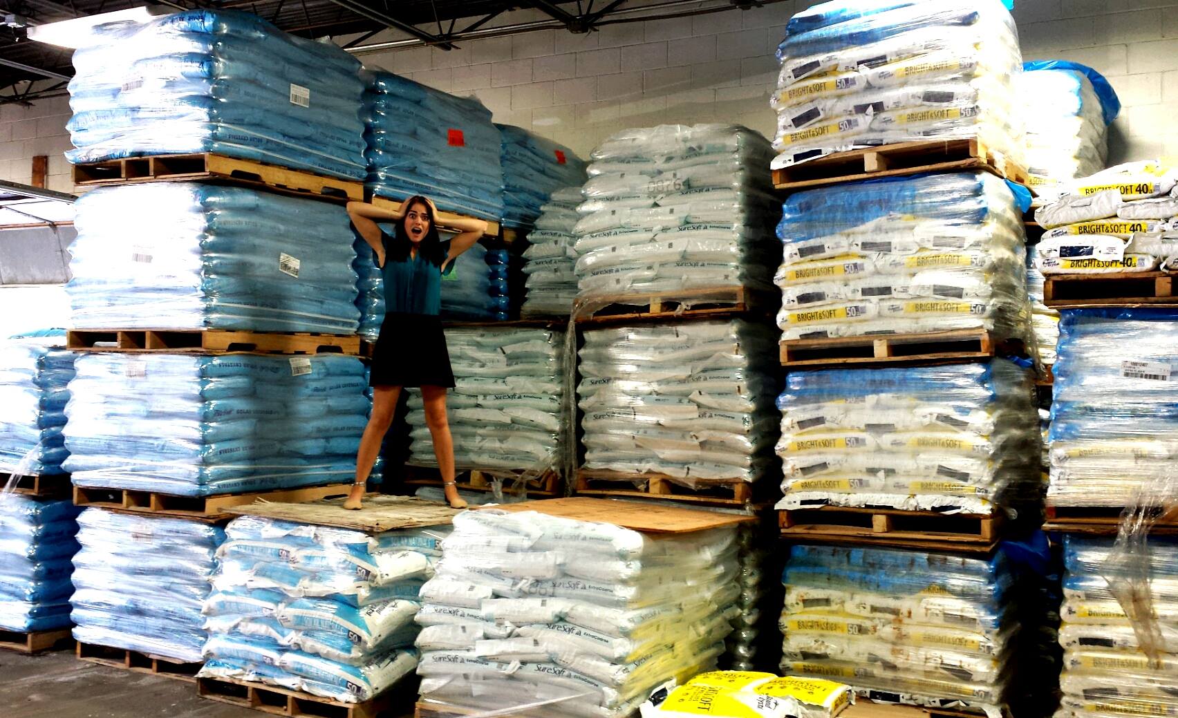peterson salt warehouse and that's a lot of salt