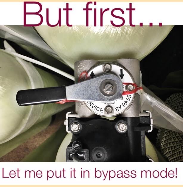 water filter bypass mode