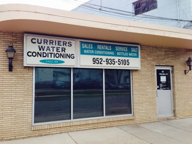 curriers water conditioning storefront