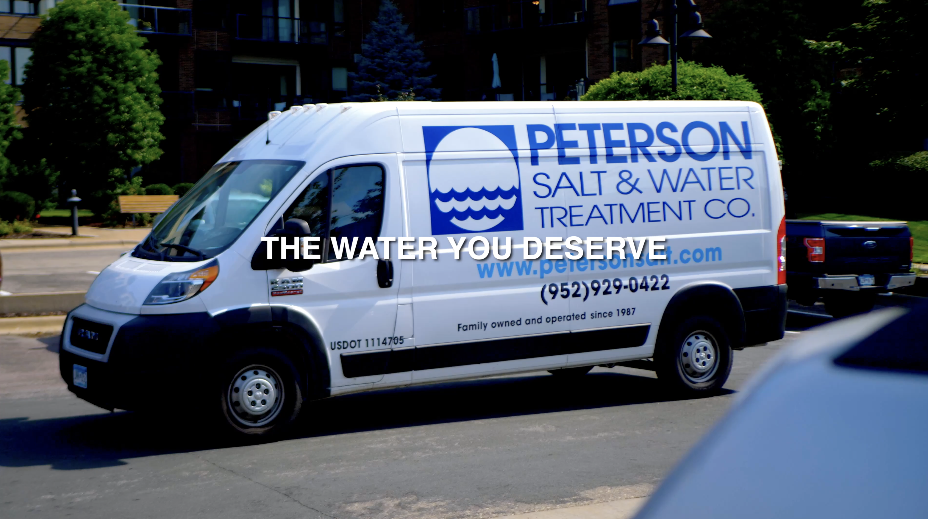peterson salt and water treatment company van image