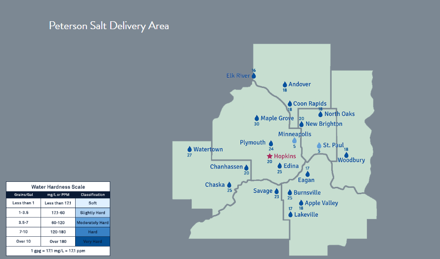 peterson salt service area map